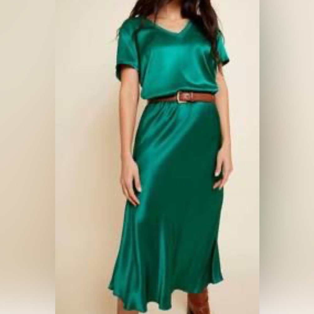 Mabel Bias Midi Skirt MEDIUM